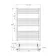 Naples Electric Premium Matt Black Straight Heated Towel Rail 800x600mm