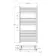 Barcelona Electric Matt Black Straight Heated Towel Rail 1200x600mm