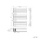 Seville Electric Brushed Brass Designer Flat Panel Heated Towel Rail 800x600mm