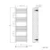 Barcelona Electric Matt Black Straight Heated Towel Rail 1400x500mm