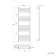 Barcelona Electric Brushed Brass Straight Heated Towel Rail 1400x500mm