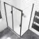London Matt Black 6mm Sliding Shower Enclosure 1200x900mm