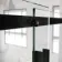 Stockholm Matt Black Easy Clean 8mm Frameless Sliding Shower Enclosure 1000x800mm