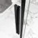 Stockholm Matt Black Easy Clean 8mm Frameless Sliding Shower Enclosure 1000x800mm