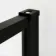 Munich Matt Black Grid 8mm Wet Room Shower Glass 1000mm & 250mm Return Panel