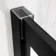 Hamburg Matt Black Easy Clean 8mm Sliding Shower Enclosure 1200x800mm - Easy Fix