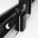 Hamburg Matt Black Easy Clean 8mm Sliding Shower Enclosure 1200x800mm - Easy Fix