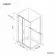 Hamburg Matt Black Easy Clean 8mm Sliding Shower Enclosure 1200x900mm - Easy Fix