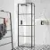 Munich Matt Black Grid 8mm Wet Room Shower Glass 700mm & 250mm Return Panel