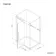 Helsinki Matt Black Premium Easy Clean 8mm Hinged Shower Enclosure 1400x800mm