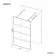 Munich Matt Black Grid 8mm Walk Through Wet Room Shower Glass Panel 1200mm