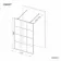 Munich Matt Black Grid 8mm Walk Through Wet Room Shower Glass Panel 1400mm