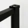 Munich Matt Black Framed 8mm Wet Room Shower Glass 1200mm & 250mm Pivotal Return Panel