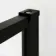 Munich Matt Black Grid 8mm Wet Room Shower Glass 1100mm & 250mm Pivotal Return Panel