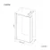 Munich Brushed Brass Framed 8mm Wet Room Shower Glass 1200mm & 250mm Return Panel