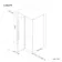 Helsinki Brushed Brass Premium Easy Clean 8mm Hinged Shower Enclosure 1100x800mm
