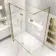 Helsinki Brushed Brass Premium Easy Clean 8mm Hinged Shower Enclosure 1400x800mm