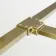 Munich Brushed Brass Framed 8mm Walk In Shower Enclosure 900mm & 900mm Glass with Return Panel