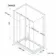 London Matt Black 6mm Sliding Shower Enclosure 1100x760mm