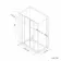 London Brushed Brass 6mm Sliding Shower Enclosure 1200x700mm