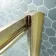 London Brushed Brass 6mm Sliding Shower Enclosure 1200x900mm