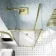 London Brushed Brass 6mm Pivot Shower Enclosure 700x700mm