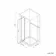 London Brushed Brass 6mm Pivot Shower Enclosure 700x700mm