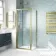 London Brushed Brass 6mm Bifold Shower Enclosure 800x800mm