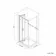 London Brushed Brass 6mm Bifold Shower Enclosure 900x900mm