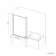 Zurich Easy Clean Brushed Brass L Shaped Bath Screen - 800mm