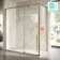 Cologne Brushed Copper Easy Clean 8mm Hinged Shower Enclosure 1800x900mm