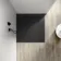 Tokyo Square Matt Black Slate Texture Stone Shower Tray 900x900mm