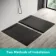 Tokyo Rectangular Matt Black Slate Texture Stone Shower Tray 1800x900mm