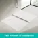 Seoul Low Profile Square Matt White Stone Shower Tray 800x800mm
