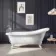 Highbury 1700mm Roll Top Slipper Bath - White Ball Feet