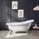 Highbury 1550mm Roll Top Slipper Bath - Chrome Claw Feet