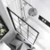 Abingdon 1700 Roll Top Shower Bath - White Ball Feet & 6mm Easy Clean Matt Black Grid Screen