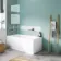 Stafford 1500x700 Shower Bath & 4mm Screen