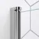 Stafford 1600x700 Round Shower Bath & 6mm Easy Clean Screen with Rail