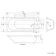 Stafford 1600x700 Round Shower Bath & 6mm Easy Clean Screen with Rail