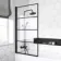 Stafford 1700x700 Round Shower Bath & 6mm Easy Clean Matt Black Grid Bath Screen