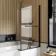 L Shaped 1500 Shower Bath & 6mm Matt Black Easy Clean Screen with Rail - Right Handed