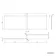 L Shaped 1600 Shower Bath with Front Panel & 6mm Easy Clean Matt Black Framed Bath Screen - Right Handed