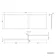 L Shaped 1500 Shower Bath with Front Panel & 6mm Easy Clean Matt Black Grid Bath Screen - Right Handed