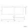 L Shaped 1500 Shower Bath with Front Panel & 6mm Easy Clean Matt Black Framed Bath Screen - Right Handed