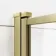 Hereford 1600x700 Square Shower Bath & 6mm Easy Clean Brushed Brass Framed Bath Screen