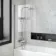 Dover 1500x750 Keyhole Shower Bath & 6mm Easy Clean Screen