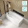 Witney 1700x700 Square Shower Bath & 6mm Easy Clean Matt Black Bath Screen