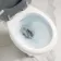 Hudson Traditional High-Level Toilet With Dove Grey Seat & Pedestal Basin - Double Tap Hole