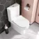 Denver Rimless Fully Back to Wall Close Coupled Toilet & Pedestal Basin Set